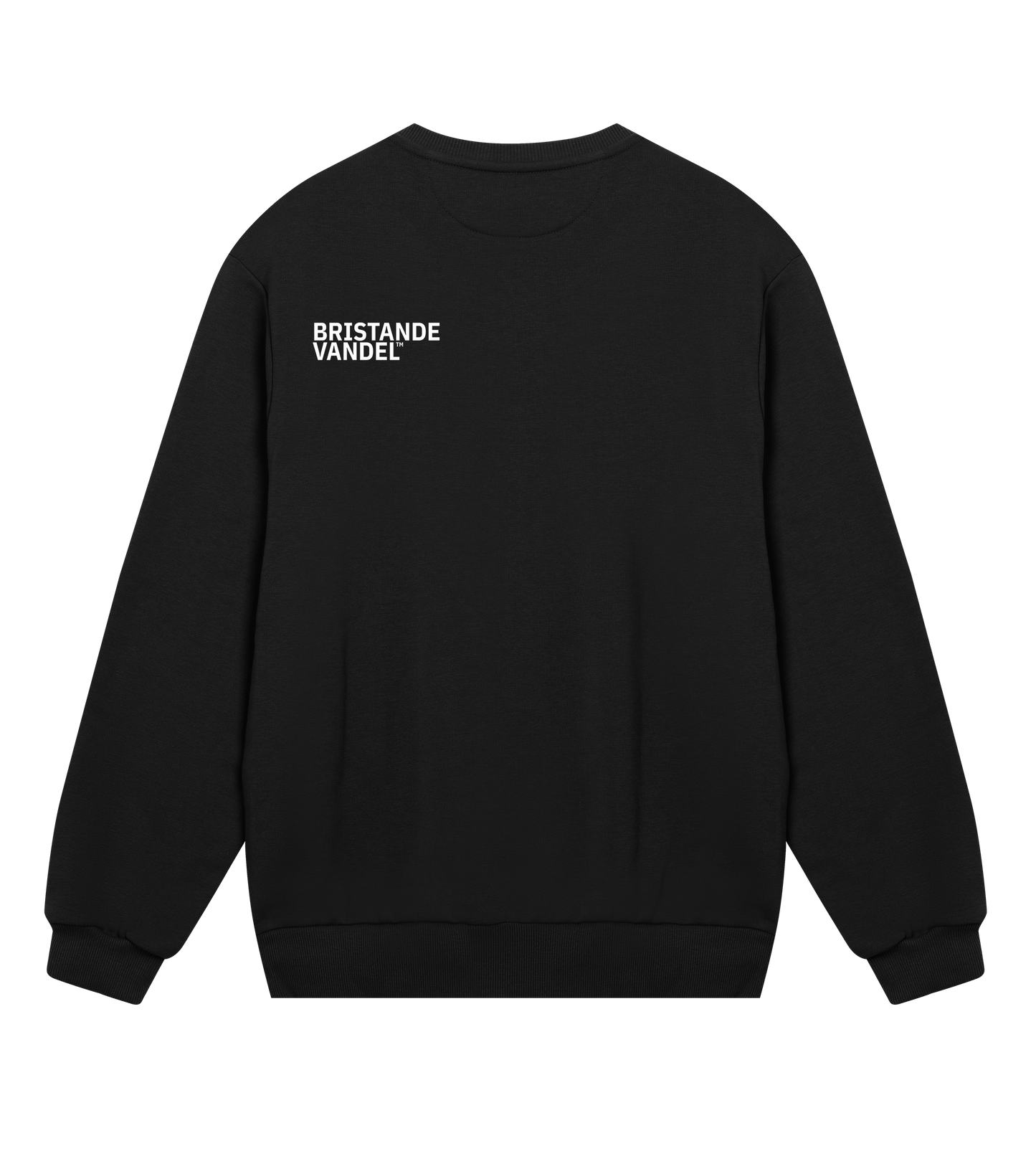 Sweatshirt med statement fram och logga bak