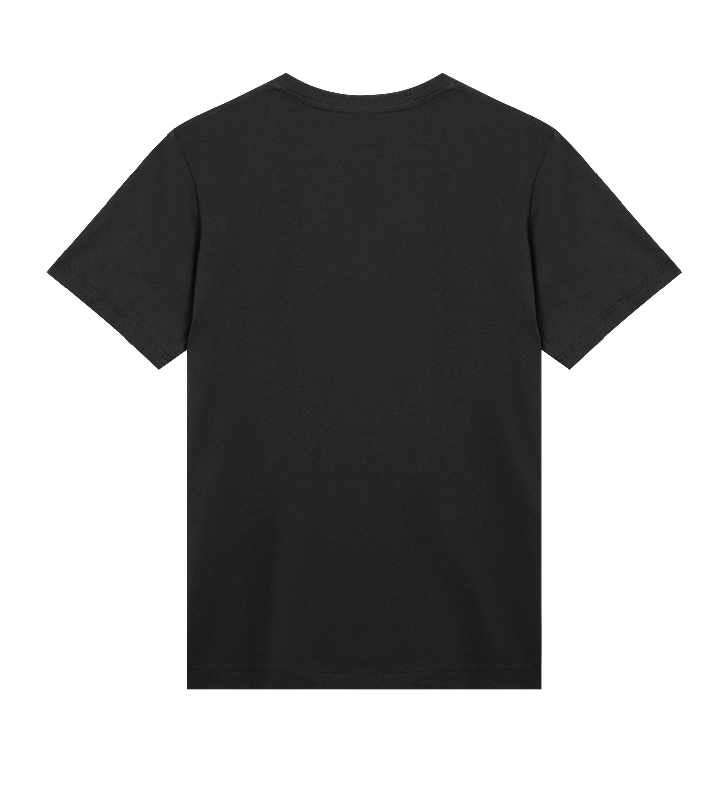 Black-on-black-tisha med logga fram