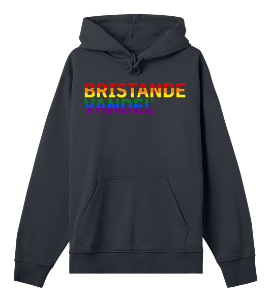 Boxy hoodie, regnbågslogga